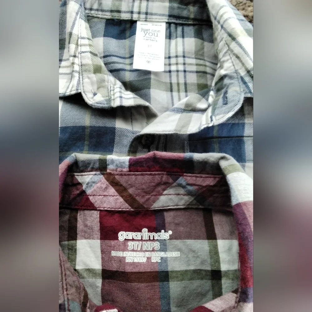 Boys Plaid‎ Button-Up Shirts. - Picture 2 of 4